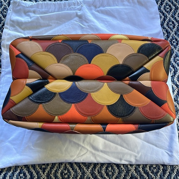 EUC Chloe Leather Scalloped Patchwork Juana Bag. Rare, HTF with unique strap - Picture 7 of 16